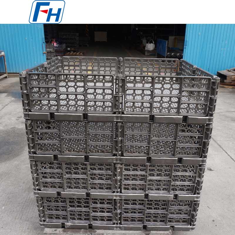 1.4848 Heat-resistentes Steel Stacked Heat Treatment Baskets for Roller Furnaces | FH®