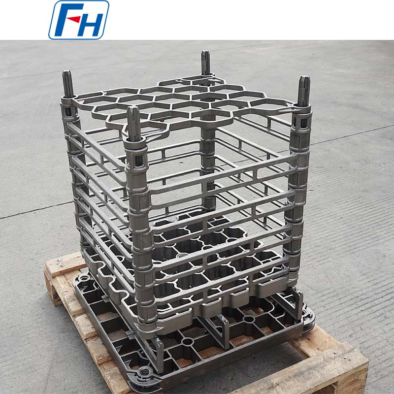 1.4859 High-Temperature Water-Cooled Heat Treatment Fixtures for Pusher Tray Furnaces | FH®