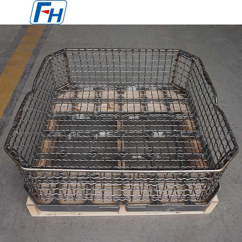 FH® Versatile iuncta Caloris Treatment Mesh Basket pro Automotive, Aerospace & Gravis Industry