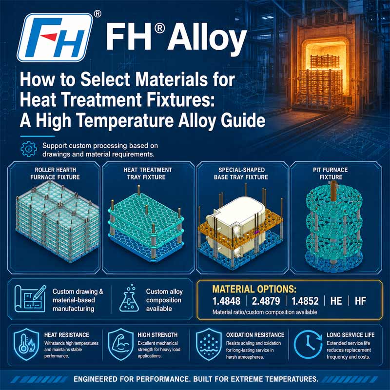 Quam eligere Materias pro Caloris Curatio Fixtures: A High Temperature Alloy Guide