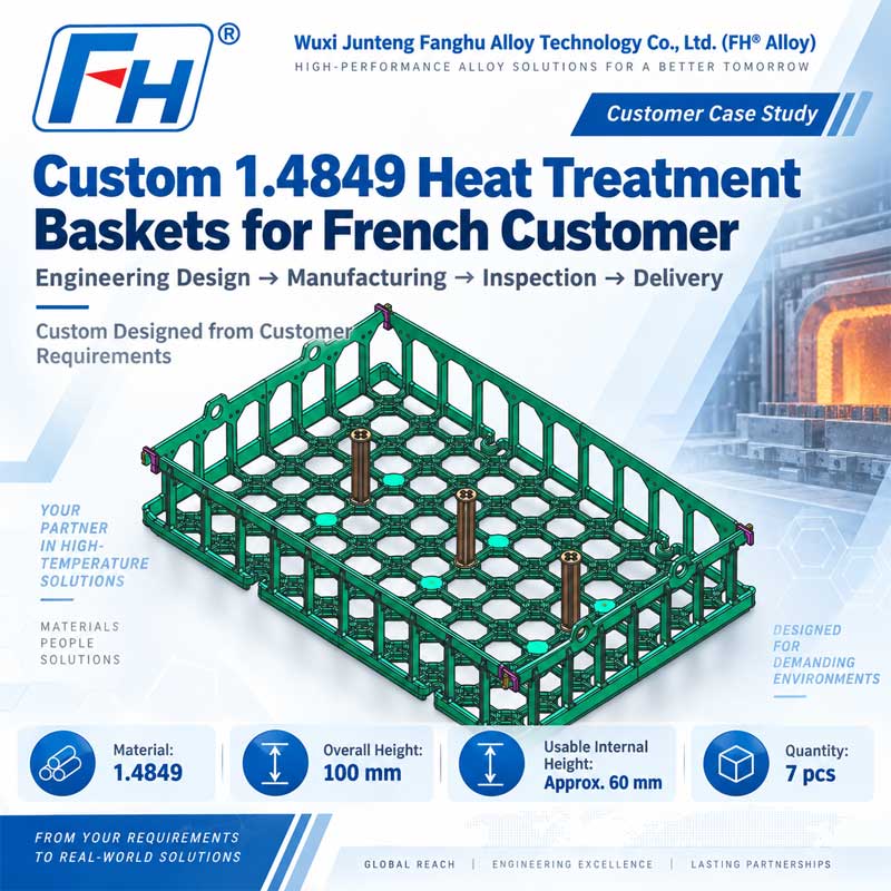 Custom 1.4849 Heat Treatment Baskets for a French Customer